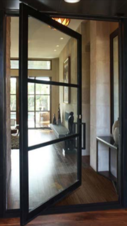 Narrow Profile Iron Doors